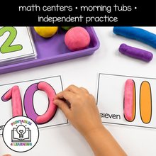 Load image into Gallery viewer, 0-20 Numbers Play Dough Task Cards