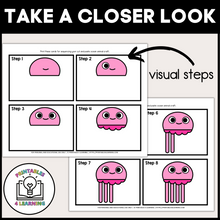 Load image into Gallery viewer, Jellyfish Cut and Paste Craft with Visual Directions