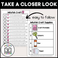 Load image into Gallery viewer, Jellyfish Cut and Paste Craft with Visual Directions