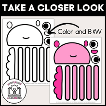 Load image into Gallery viewer, Jellyfish Cut and Paste Craft with Visual Directions