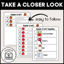 Load image into Gallery viewer, Apple Cut and Paste Craft with Visual Directions