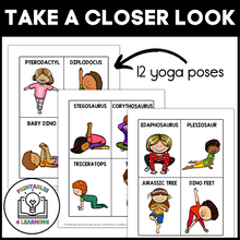 Load image into Gallery viewer, Yoga Cards for Kids: Dinosaur Poses