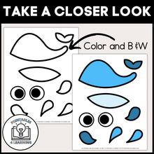 Load image into Gallery viewer, Whale Cut and Paste Craft with Visual Directions