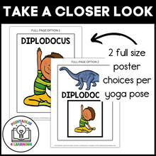 Load image into Gallery viewer, Yoga Cards for Kids: Dinosaur Poses