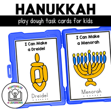 Load image into Gallery viewer, Hanukkah Playdough Task Cards | Hanukkah Fine Motor Activity