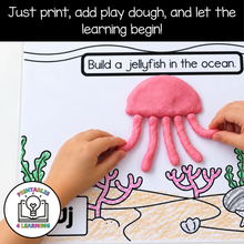 Load image into Gallery viewer, Animal Habitat Alphabet Playdough Mats