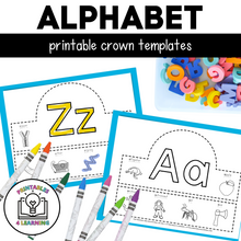 Load image into Gallery viewer, Beginning Sounds Alphabet Crowns Craft