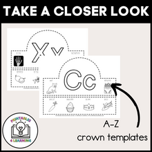 Load image into Gallery viewer, Beginning Sounds Alphabet Crowns Craft