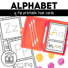 Load image into Gallery viewer, Fine Motor Task Cards: ABC Q-Tip Pack