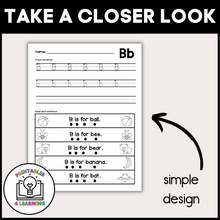 Load image into Gallery viewer, Alphabet Trace and Read Worksheets