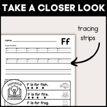 Load image into Gallery viewer, Alphabet Trace and Read Worksheets