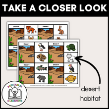 Load image into Gallery viewer, Animal Habitat Clip Cards