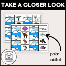 Load image into Gallery viewer, Animal Habitat Clip Cards