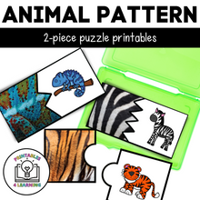 Load image into Gallery viewer, Zoo Animal Pattern Puzzles