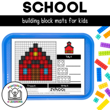 Load image into Gallery viewer, Back to School Building Brick Mats