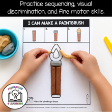 Load image into Gallery viewer, Back to School Play Dough Mats with Procedural Images