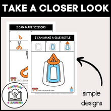 Load image into Gallery viewer, Back to School Playdough Mats with Procedural Images