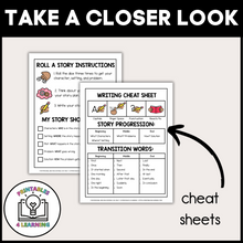 Load image into Gallery viewer, Back to School Editable Roll a Story Writing Prompts Pack