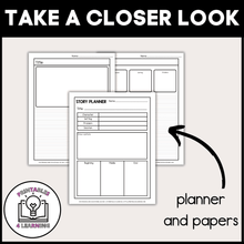 Load image into Gallery viewer, Back to School Editable Roll a Story Writing Prompts Pack