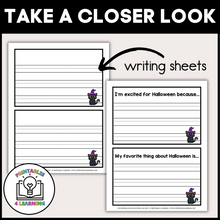 Load image into Gallery viewer, Black Cat Halloween Cut and Paste Craft with Visual Directions