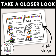 Load image into Gallery viewer, Build a Monster Play Dough Task Cards | Halloween Playdough Activity