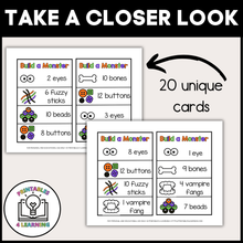 Load image into Gallery viewer, Build a Monster Play Dough Task Cards | Halloween Playdough Activity