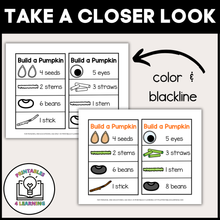 Load image into Gallery viewer, Build a Pumpkin Play Dough Task Cards | Fall Playdough Activity