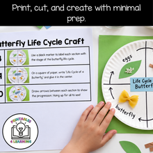 Load image into Gallery viewer, Butterfly Life Cycle Paper Plate Craft with Visual Instructions