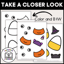 Load image into Gallery viewer, Halloween Candy Corn Cut and Paste Craft with Visual Directions