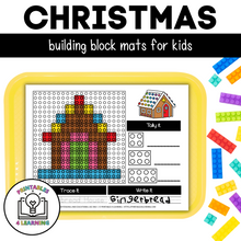 Load image into Gallery viewer, Christmas Building Brick Mats