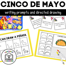 Load image into Gallery viewer, Cinco de Mayo Writing and Drawing Prompts for Kids
