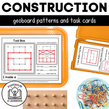 Load image into Gallery viewer, Construction Geoboards | Task Cards and Full Mat Geoboard Activities