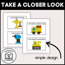 Load image into Gallery viewer, Construction Snap Cube Task Box