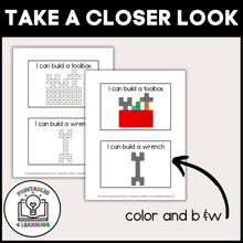 Load image into Gallery viewer, Construction Snap Cube Task Box