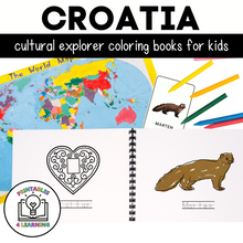 Load image into Gallery viewer, Croatia Color and Trace Book for Kids