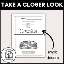 Load image into Gallery viewer, Croatia Color and Trace Book for Kids