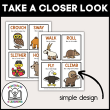 Load image into Gallery viewer, Desert Animal Movement Cards for Brain Break Activities
