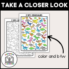 Load image into Gallery viewer, Dinosaur I Spy Packet