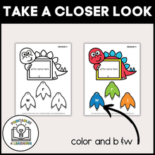 Load image into Gallery viewer, Editable Dinosaur Name Craft - Personalize, Print, Cut, and Paste