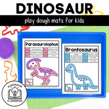 Load image into Gallery viewer, Dinosaur Playdough Mats
