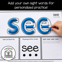 Load image into Gallery viewer, Editable Sight Words Play Dough Mats