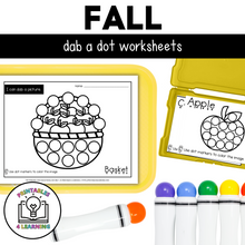 Load image into Gallery viewer, Fall Dot Marker Printables | Task Cards and Full-Page Activities