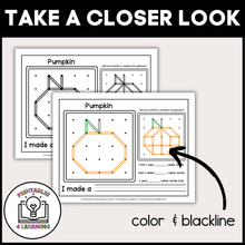 Load image into Gallery viewer, Fall Geoboards | Task Cards and Full Mat Geoboard Activities
