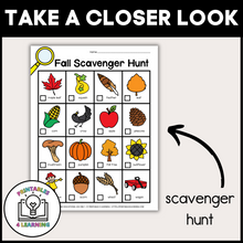 Load image into Gallery viewer, Fall Scavenger Hunt Packet