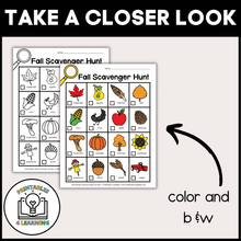 Load image into Gallery viewer, Fall Scavenger Hunt Packet