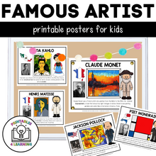 Load image into Gallery viewer, Printable Famous Artists Classroom Posters
