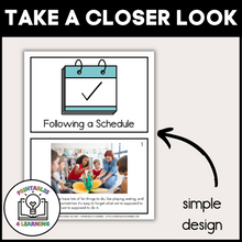 Load image into Gallery viewer, Following a Schedule Social Story