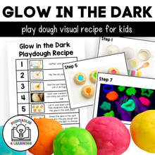 Load image into Gallery viewer, Adapted Visual Recipe: Glow in the Dark Play Dough