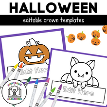 Load image into Gallery viewer, Halloween-Themed Editable Crown Templates