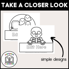 Load image into Gallery viewer, Halloween-Themed Editable Crown Templates